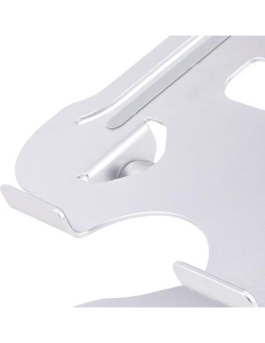 StarTech.com Soporte Ergonómico de Ordenador para Sobremesa - Base Soporte Ergonómico para Portátil de Altura Ajustable - Alumin