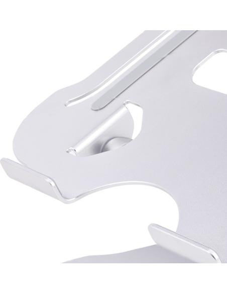 StarTech.com Soporte Ergonómico de Ordenador para Sobremesa - Base Soporte Ergonómico para Portátil de Altura Ajustable - Alumin