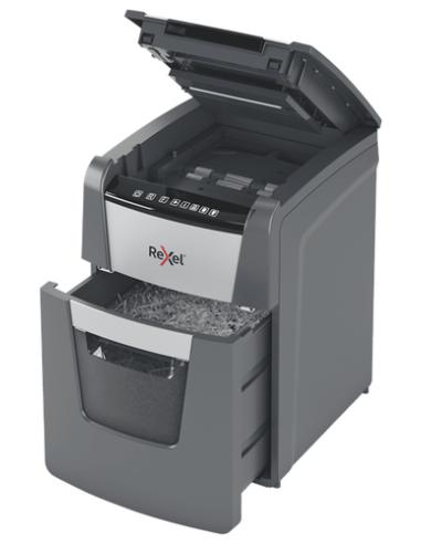 Rexel AutoFeed+ 90X triturador de papel Corte cruzado 55 dB Negro, Gris
