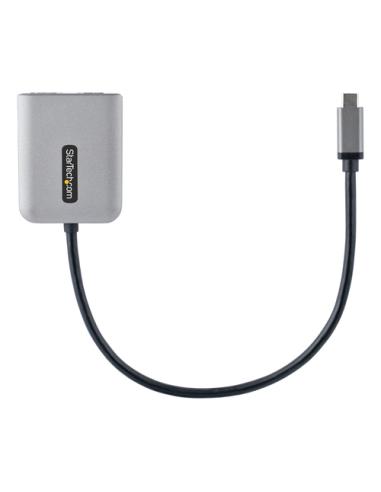StarTech.com Adaptador USB-C a HDMI Doble - Hub MST USB Tipo C - Divisor Extensor de Monitor HDMI 4K 60Hz para Portátil - HDR - 