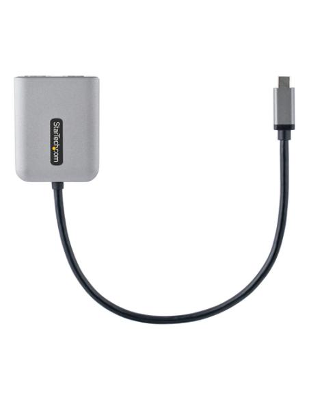 StarTech.com Adaptador USB-C a HDMI Doble - Hub MST USB Tipo C - Divisor Extensor de Monitor HDMI 4K 60Hz para Portátil - HDR - 
