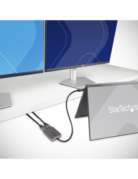 StarTech.com Adaptador USB-C a HDMI Doble - Hub MST USB Tipo C - Divisor Extensor de Monitor HDMI 4K 60Hz para Portátil - HDR - 
