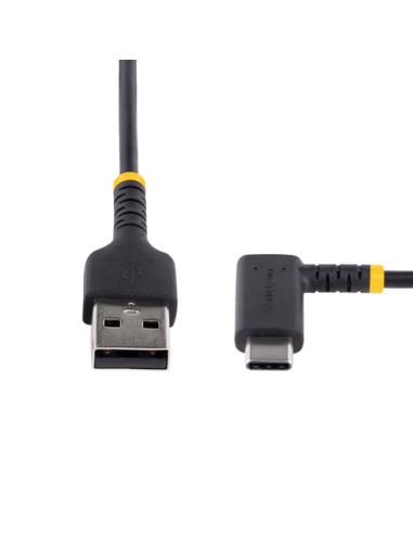 StarTech.com Cable de Carga USB-A a USB-C de 1m - Cable de Carga Rápida de Servicio Pesado USB Tipo C - Cable USB 2.0 - Cable US