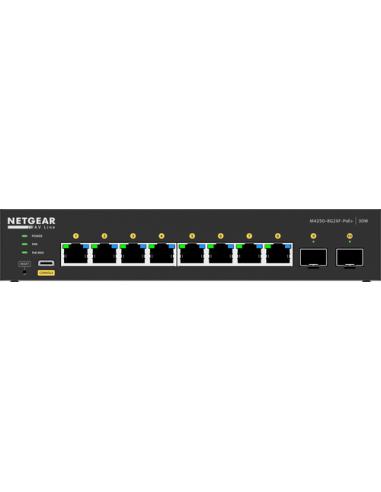 NETGEAR GSM4210PX-100EUS switch Gestionado L2/L3 Gigabit Ethernet (10/100/1000) Energía sobre Ethernet (PoE) Negro