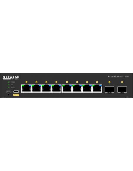 NETGEAR GSM4210PX-100EUS switch Gestionado L2/L3 Gigabit Ethernet (10/100/1000) Energía sobre Ethernet (PoE) Negro