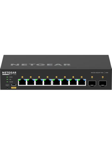 NETGEAR GSM4210PX-100EUS switch Gestionado L2/L3 Gigabit Ethernet (10/100/1000) Energía sobre Ethernet (PoE) Negro