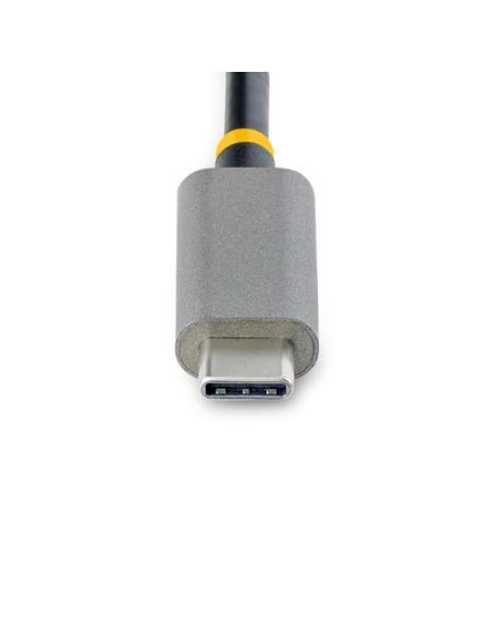 StarTech.com Hub Adaptador USB-C con Ethernet de 3 Puertos USB-A - Red Ethernet Gigabit RJ45 - USB 3.0 5Gbps - Alimentado por el