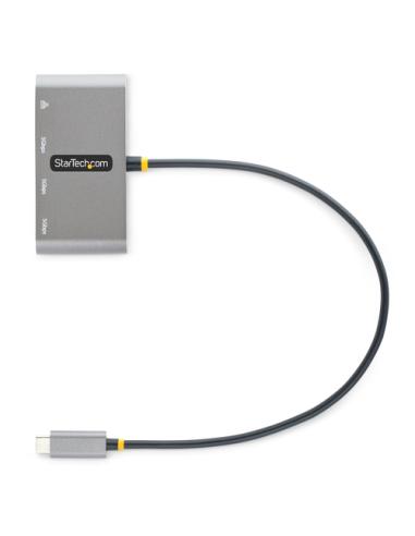 StarTech.com Hub Adaptador USB-C con Ethernet de 3 Puertos USB-A - Red Ethernet Gigabit RJ45 - USB 3.0 5Gbps - Alimentado por el
