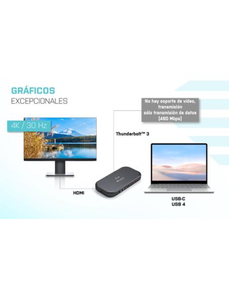 i-tec Thunderbolt 3/USB-C Dual 4K Docking Station + USB-C to DisplayPort Cable (1,5 m) + Power Delivery 60W