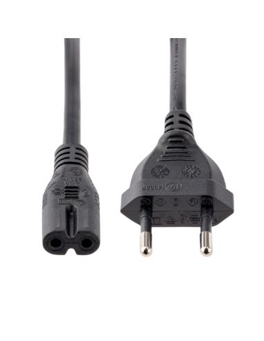 StarTech.com Cable de 2m de Alimentación para Ordenador Portátil o Impresora , UE a C7, 2,5A 250V, 18AWG, Cable de Repuesto para