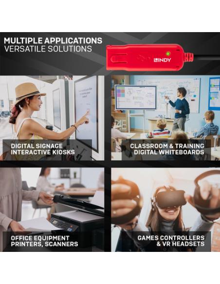 Lindy 42782 cable USB USB 2.0 12 m USB A Negro