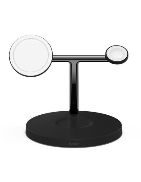 Belkin WIZ017vfBK Auriculares, Smartphone, Reloj inteligente Negro Corriente alterna Cargador inalámbrico Carga rápida Interior