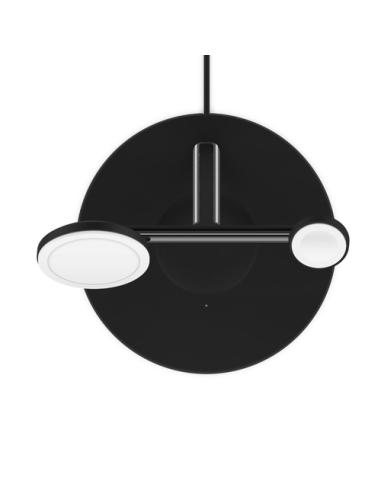 Belkin WIZ017vfBK Auriculares, Smartphone, Reloj inteligente Negro Corriente alterna Cargador inalámbrico Carga rápida Interior