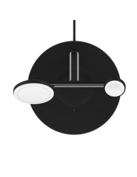 Belkin WIZ017vfBK Auriculares, Smartphone, Reloj inteligente Negro Corriente alterna Cargador inalámbrico Carga rápida Interior