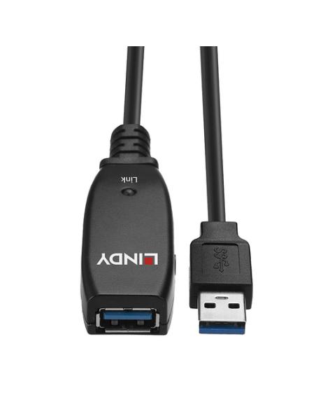 Lindy 43322 cable USB USB 3.2 Gen 1 (3.1 Gen 1) 15 m USB A Negro