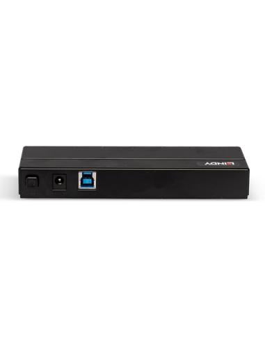 Lindy 43228 hub de interfaz USB 3.2 Gen 1 (3.1 Gen 1) Type-A 5000 Mbit/s Negro