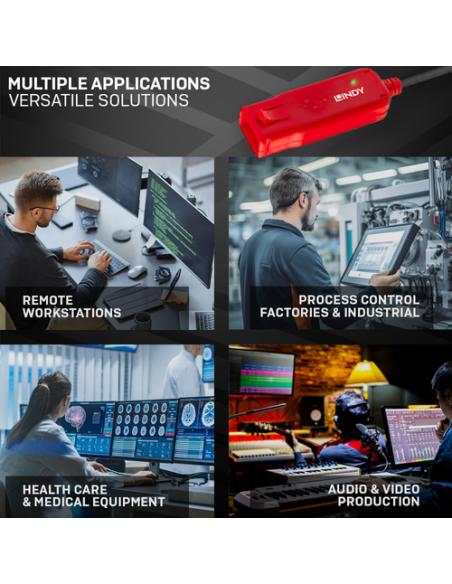 Lindy 42783 hub de interfaz 480 Mbit/s Negro