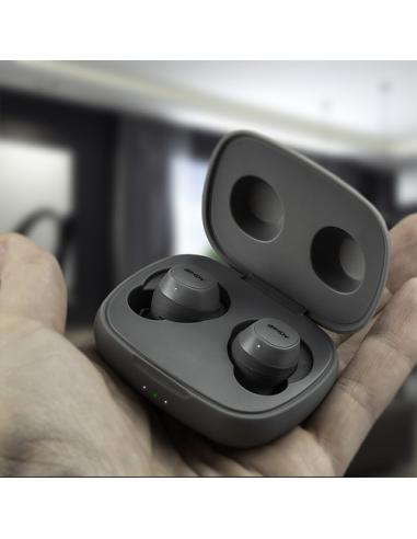 Lindy LE400W Auriculares Inalámbrico Dentro de oído Música/uso diario USB Tipo C Bluetooth Gris
