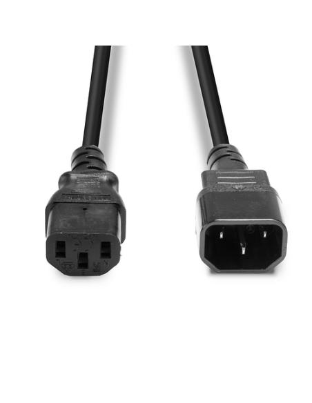 Lindy 30321 cable de transmisión Negro 1 m C14 acoplador C13 acoplador