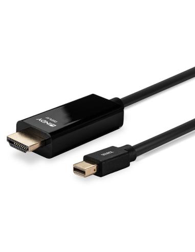 Lindy 36927 adaptador de cable de vídeo DisplayPort HDMI tipo A (Estándar) Negro