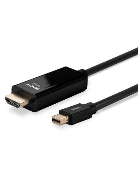 Lindy 36927 adaptador de cable de vídeo DisplayPort HDMI tipo A (Estándar) Negro