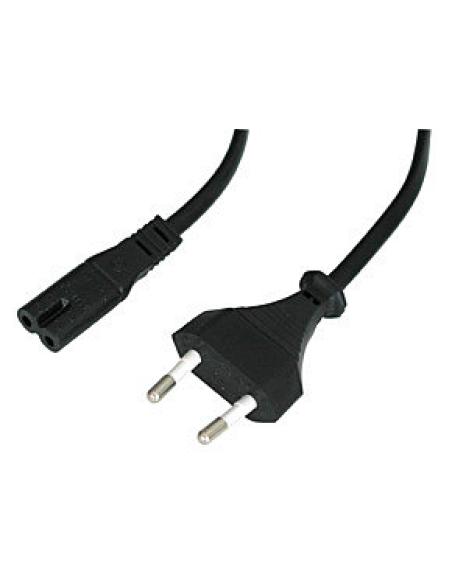 Lindy 30421 cable de transmisión Negro 2 m CEE7/16 C7 acoplador