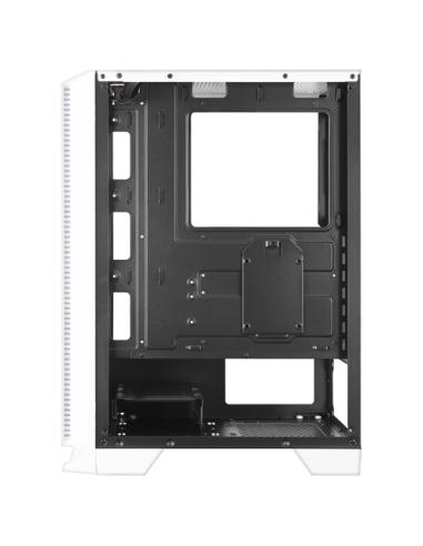 Mars Gaming MC-C, Caja PC ATX, Panel Frontal Metal-Mesh, Cristal Templado, 3 Ventiladores Frontales FRGB 120mm, Blanco