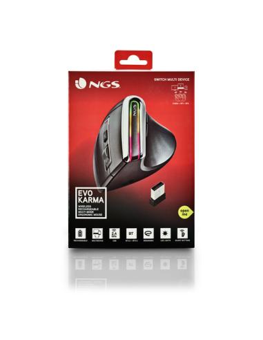 NGS EVO KARMA ratón Oficina mano derecha RF Wireless + Bluetooth Óptico 3200 DPI