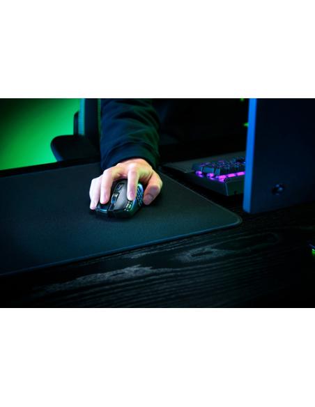 Razer Naga V2 HyperSpeed ratón Juego mano derecha RF Wireless + Bluetooth Óptico 30000 DPI