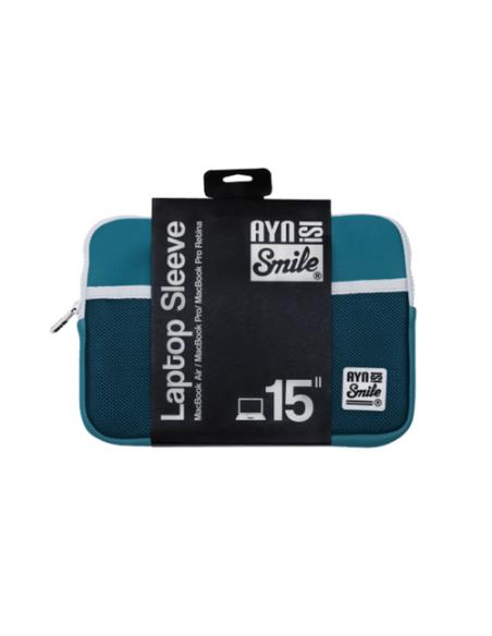 Smile Funda Sleeve para Portátil de 15 pulgadas Fitness de Neopreno color Azul Turquesa