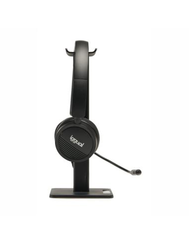 iggual Kit auriculares Dual Tech + soporte SA22