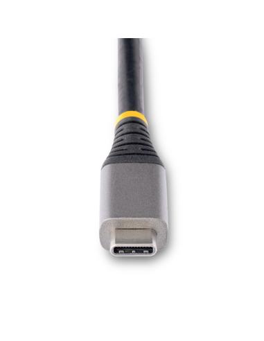 StarTech.com Adaptador Multipuertos USB-C - Docking Station USB Tipo C HDMI 4K60 - Hub Ladrón USB 3.0 de 2 Puertos - Entrega de 