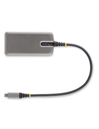 StarTech.com Adaptador Multipuertos USB-C - Docking Station USB Tipo C HDMI 4K60 - Hub Ladrón USB 3.0 de 2 Puertos - Entrega de 