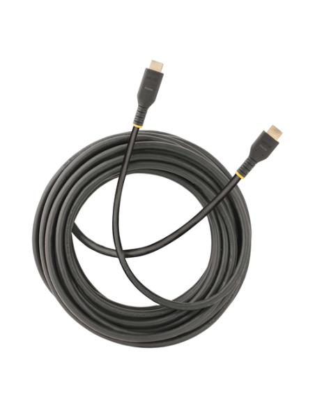 StarTech.com Cable de 10m HDMI Activo - HDMI 2.0 4K 60Hz UHD - Cable de Servicio Pesado - Resistente - con Fibra de Aramida - Ca