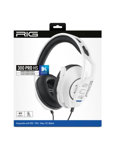 NACON RIG 300 PRO HS Auriculares Alámbrico Diadema Juego Blanco