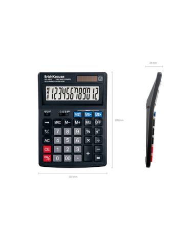 ErichKrause DC-4512 calculadora Escritorio Calculadora básica Negro