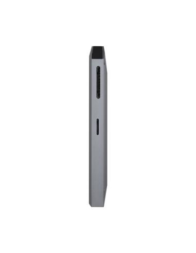 AISENS USB-C dock 8 en 1, USB-C a 1xHDMI, 1xRJ45, 3xUSB, 1xPD, 1xSD, 1xMicroSD, Gris, 15 cm