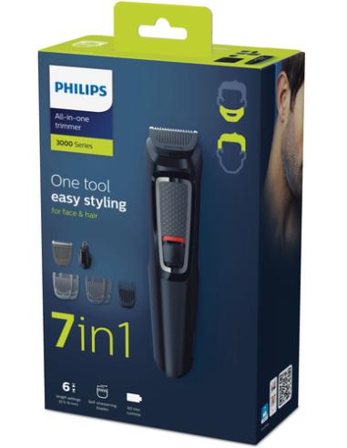 Philips MULTIGROOM Series 3000 Cara y cabello 7 en 1 con 7 herramientas