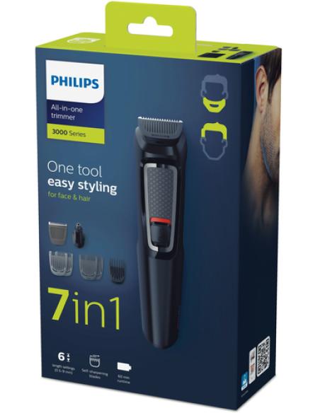 Philips MULTIGROOM Series 3000 Cara y cabello 7 en 1 con 7 herramientas