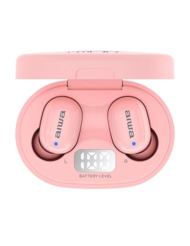 Aiwa EBTW-150PK auricular y casco Auriculares Inalámbrico Dentro de oído Llamadas/Música Bluetooth Rosa