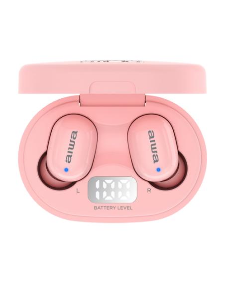 Aiwa EBTW-150PK auricular y casco Auriculares Inalámbrico Dentro de oído Llamadas/Música Bluetooth Rosa