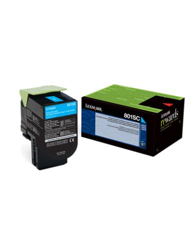 Lexmark 802SC cartucho de tóner 1 pieza(s) Original Cian