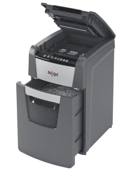 Rexel Optimum AutoFeed+ 130X triturador de papel Corte cruzado 55 dB 22 cm Negro, Plata