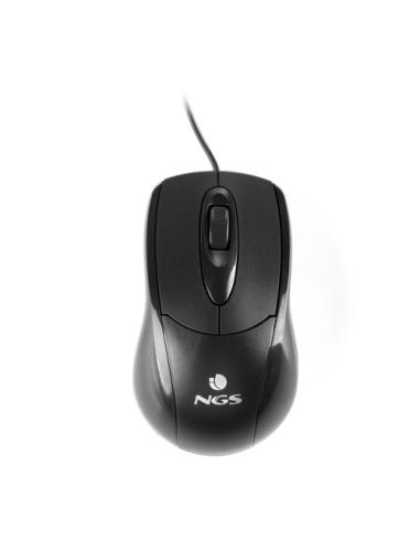 NGS Cocoa Kit, AZERTY, FR teclado Ratón incluido Universal USB Francés Negro