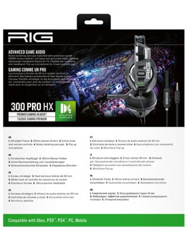 NACON RIG 300 PRO HX Auriculares Alámbrico Diadema Juego Negro