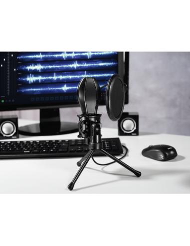 Hama | Micrófono USB con trípode MIC-USB Stream