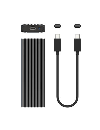 AISENS Caja Externa M.2 (NGFF) ASM2-023GR NVMe A USB3.2 Gen2, Gris