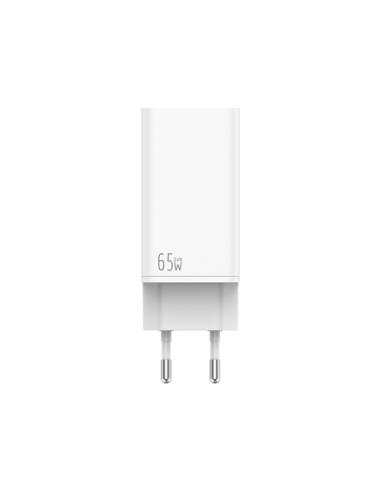 Leotec Cargador 65W GaN 2 USB-C PD + 1 USB-A Blanco