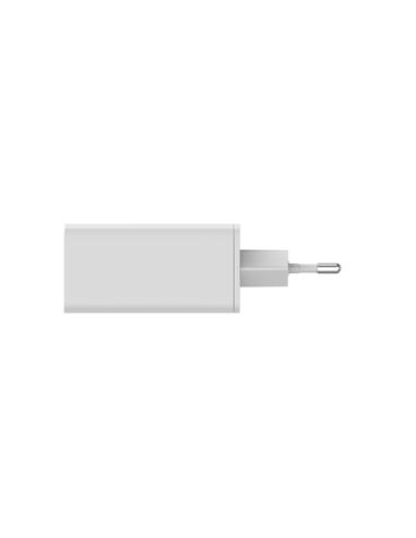 Leotec Cargador 65W GaN 2 USB-C PD + 1 USB-A Blanco