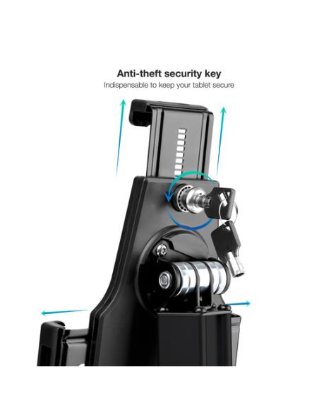 TooQ TQTDS0811 soporte de seguridad para tabletas Negro 26,7 cm (10.5")